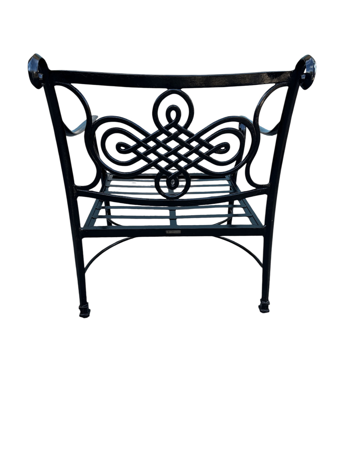 Pair Cast Clasics Black Armchairs