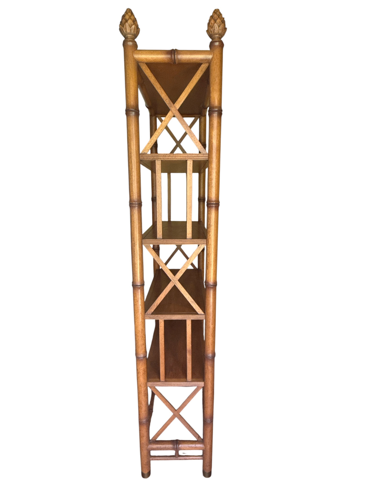 Vintage Bamboo Etegere