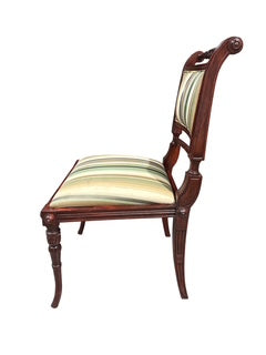 Set of Six English Regency Style Dining Chairs