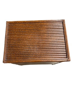 Tortoise Bamboo Style Side Table