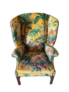 Pair Wingback Chairs (Large Scale)