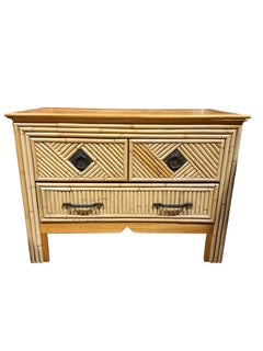 Boho Chic Pencil Reed and Bamboo Chest