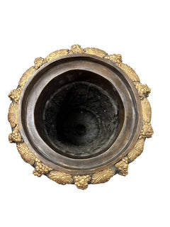 French Empire Style Patinated Bronze/Gilt Campagna Urn
