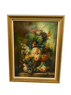 Oil Still Life - Of Flowers Signed