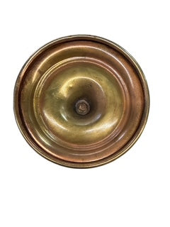 Set of Four Brass Twist Candlesticks