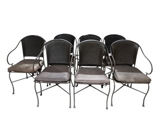 Spanish Revival Wrought Iron Chairs