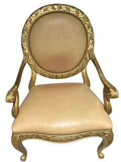 Carved Gild Framed Armchair (frame only)