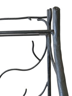 Metal Faux Bois Etegere