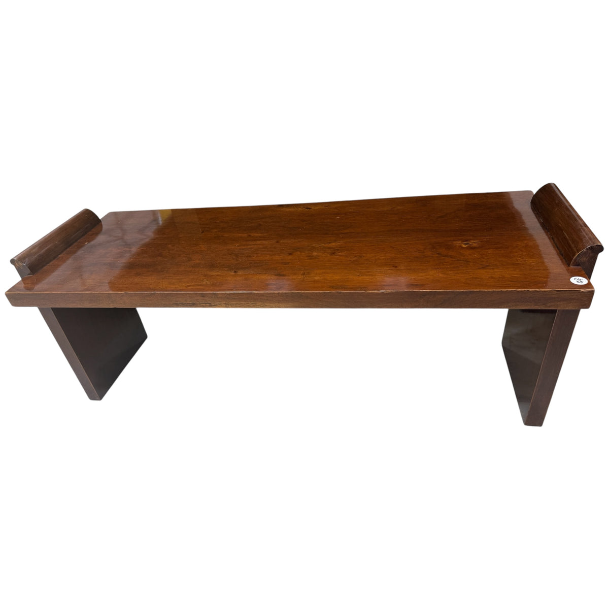 Walnut Finish Solid Wood Bench