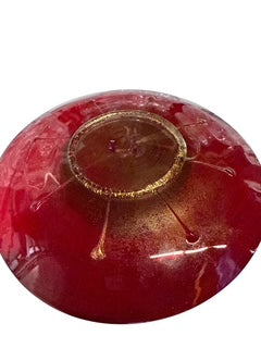 Salviati Murano Venetian Glass Ruby Gold Set