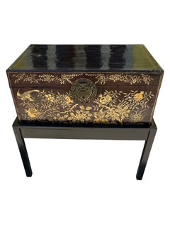 Asian Decorated  Trunk on Stand