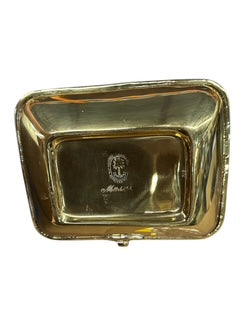 Vintage Brass Square Chamber Stick- Mottahedeh