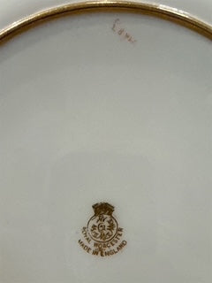 Royal Worcester Red & Gold Plates