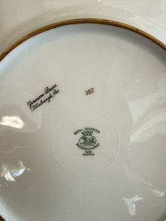 Royal Bavarian Plates Cobalt and Gold