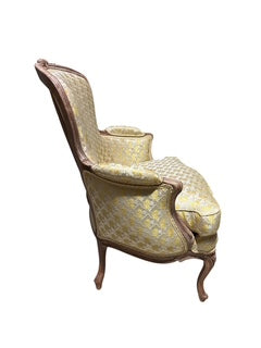 Pair Antique 18th Century French Bergere Armchairs