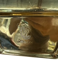 Vintage Brass Square Chamber Stick- Mottahedeh