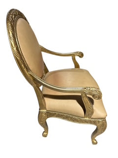 Carved Gild Framed Armchair (frame only)