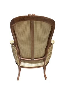 Pair Antique 18th Century French Bergere Armchairs