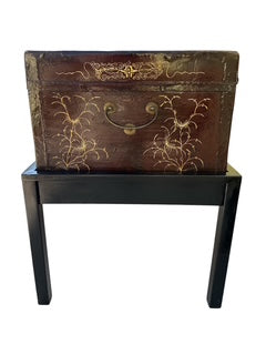 Asian Decorated  Trunk on Stand