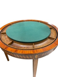 Hand Painted Flip Top Game Table
