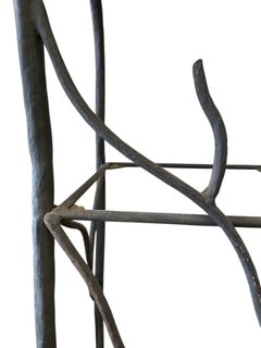 Metal Faux Bois Etegere