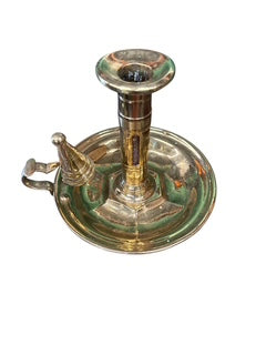 Vintage Brass Round Chamber Stick
