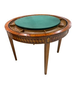 Hand Painted Flip Top Game Table