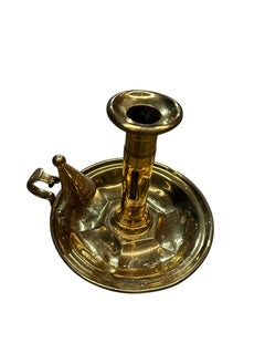 Vintage Brass Round Chamber Stick