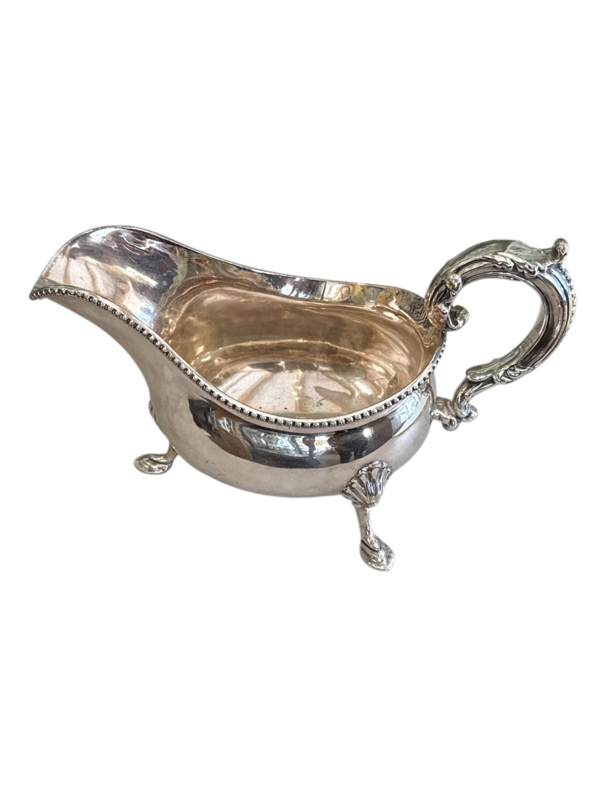 Silver Plate Gravy/ Sauce Boat Engraved