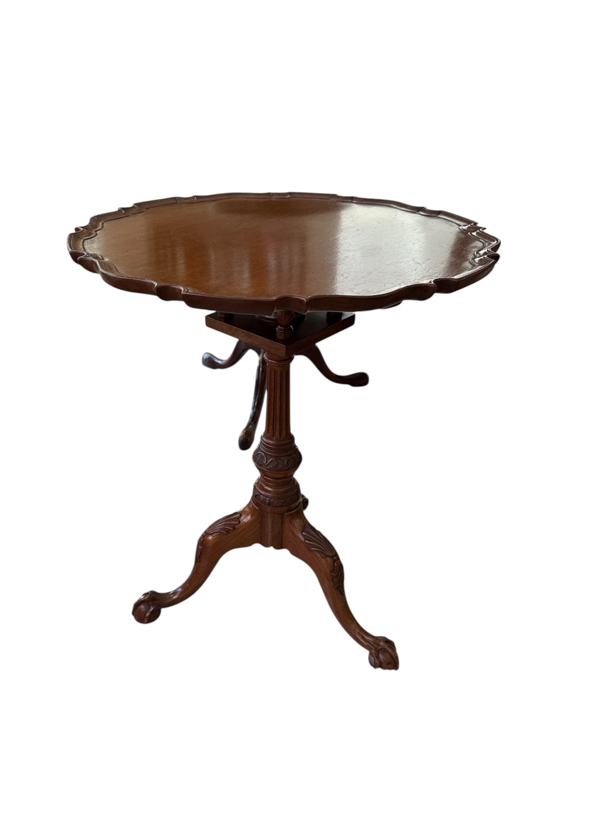 Small Mahogany Pie Crust Table