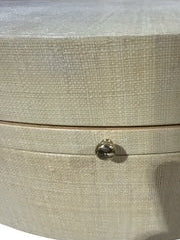 Raffia Side Table with Single Drawer