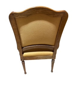 French Wood Frame Fauteuil