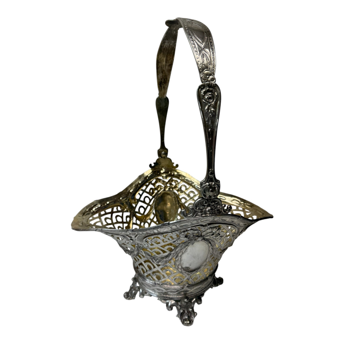 Continental 19th Century Sterling Basket