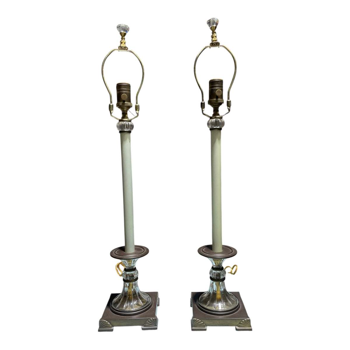 Pair Candlestick Lamps