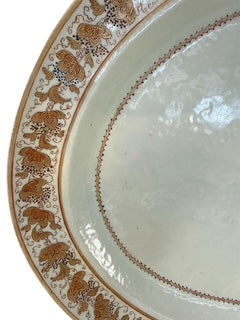 Antique Export Oval Platter