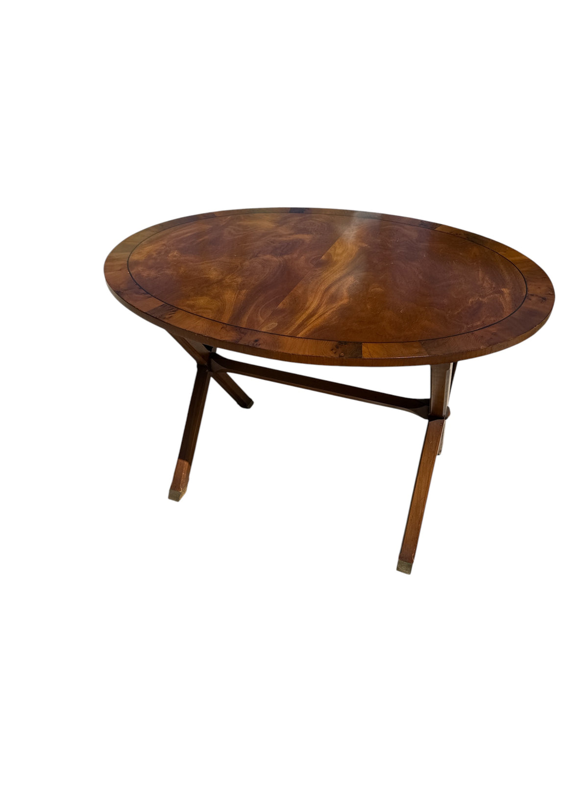 Oval Wood Side Table
