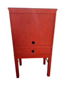 Chinese Style Red Carved Cabinet