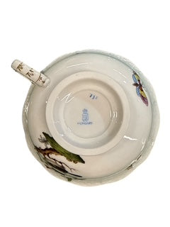 Set of Twelve Herend 'Rothshild Bird' Cups and Saucers