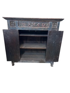 Flemish Gothic Revival Style Cabinet