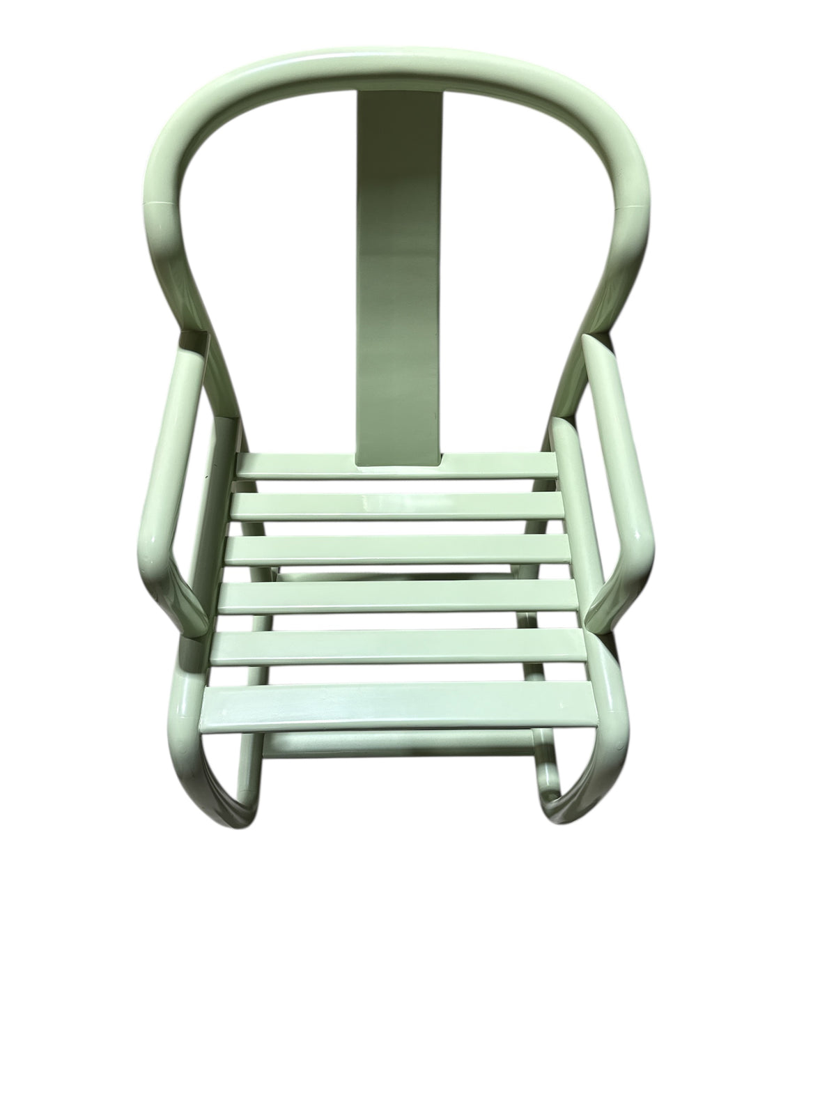 Green Painted Asian Chair with Cushion