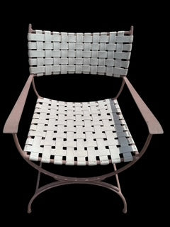 Vintage Keller Scroll Aluminum X Campaign Director Patio Set