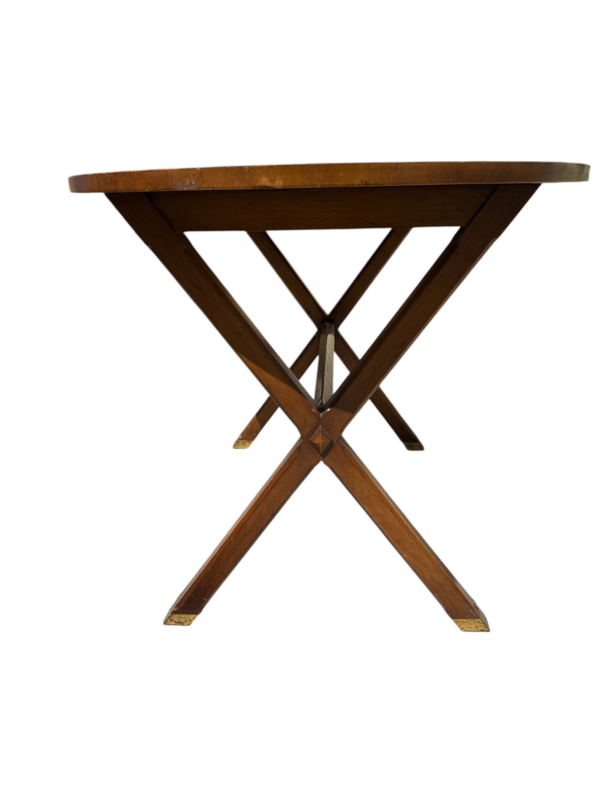 Oval Wood Side Table