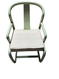 Green Painted Asian Chair with Cushion