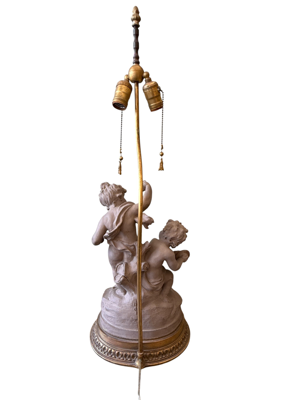 Terracotta Child Figure Lamp