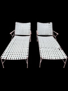 Vintage Keller Scroll Aluminum X Campaign Director Patio Set