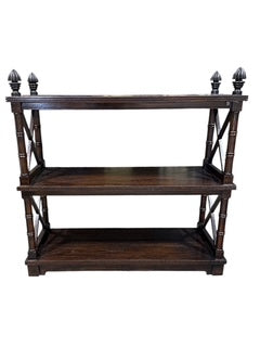 Three Tier Shelf/Etegere Bamboo Form Legs