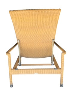 Pair Dedon Plastic Wicker Chaise Lounges