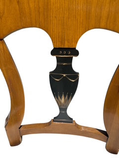 Pair Biedermeier Influence Urn Back Chairs