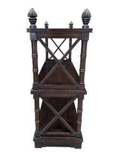 Three Tier Shelf/Etegere Bamboo Form Legs