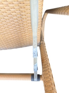 Pair Dedon Plastic Wicker Chaise Lounges